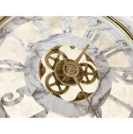 大理石柄 壁掛け時計【無音連続秒針付】ビクトリアンパレス