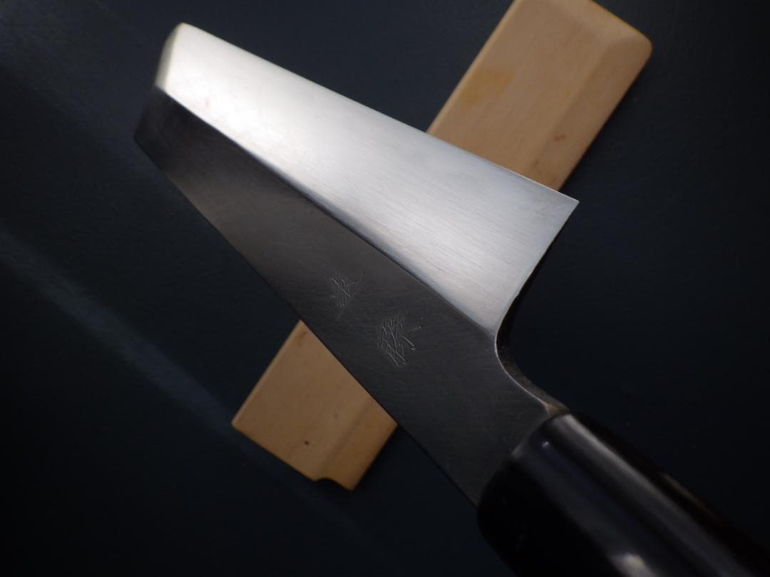 東型薄刃包丁☆正義作☆本水牛天然木柄☆㊨手