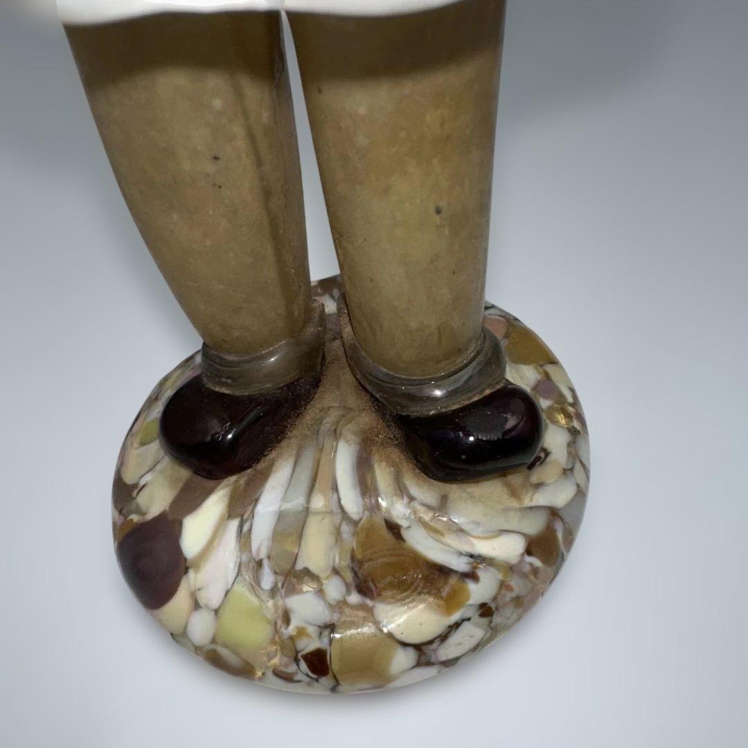 ボヘミアンガラス　ドクター陶器人形　チェコ製　高さ約22㎝