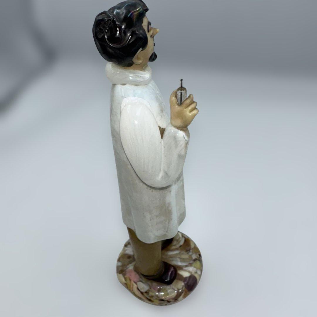ボヘミアンガラス　ドクター陶器人形　チェコ製　高さ約22㎝