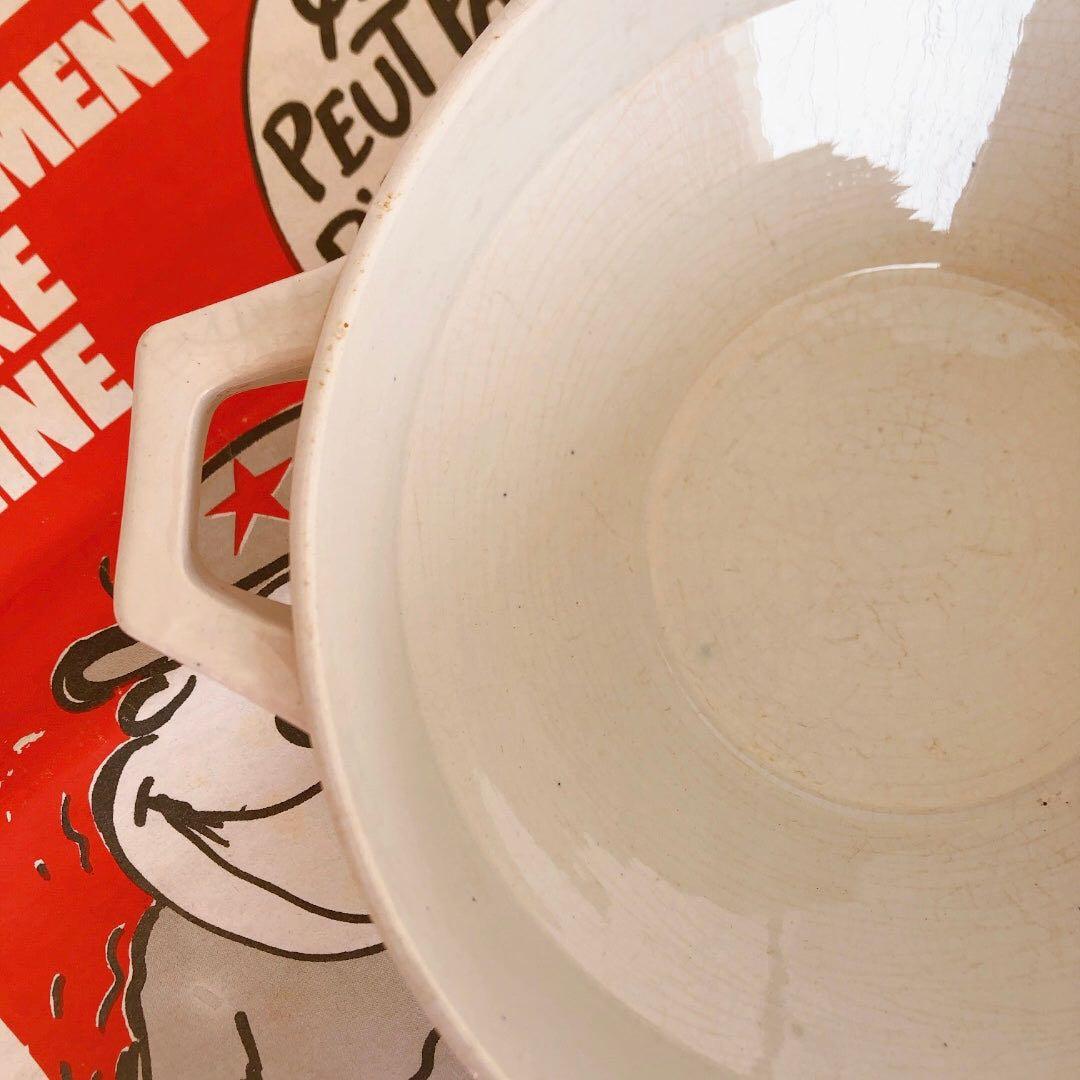 リュネビル バスク柄スーピエール トリコロールカラー フランス