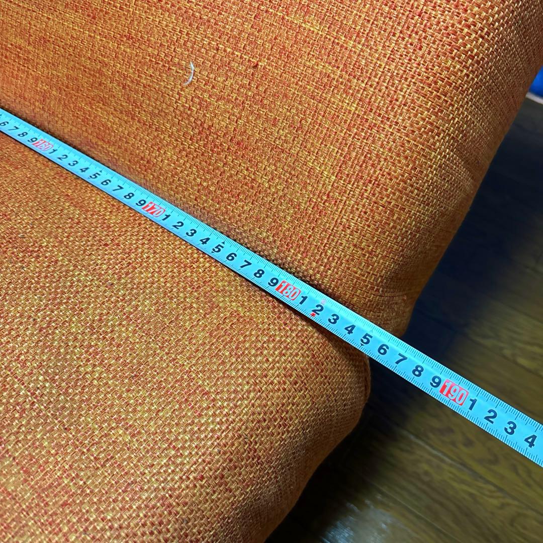 【直接取引】ソファベッドオレンジ、定価¥35,800