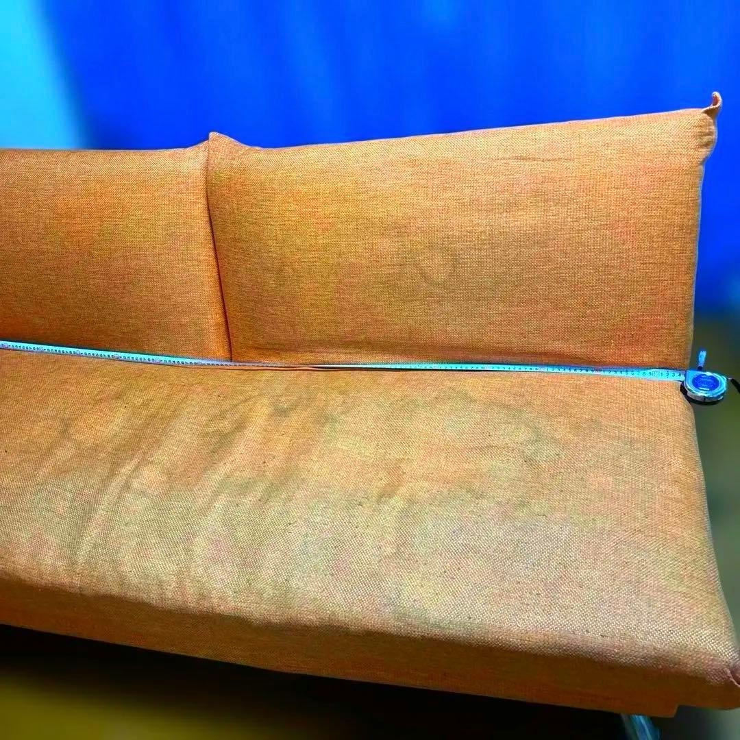 【直接取引】ソファベッドオレンジ、定価¥35,800