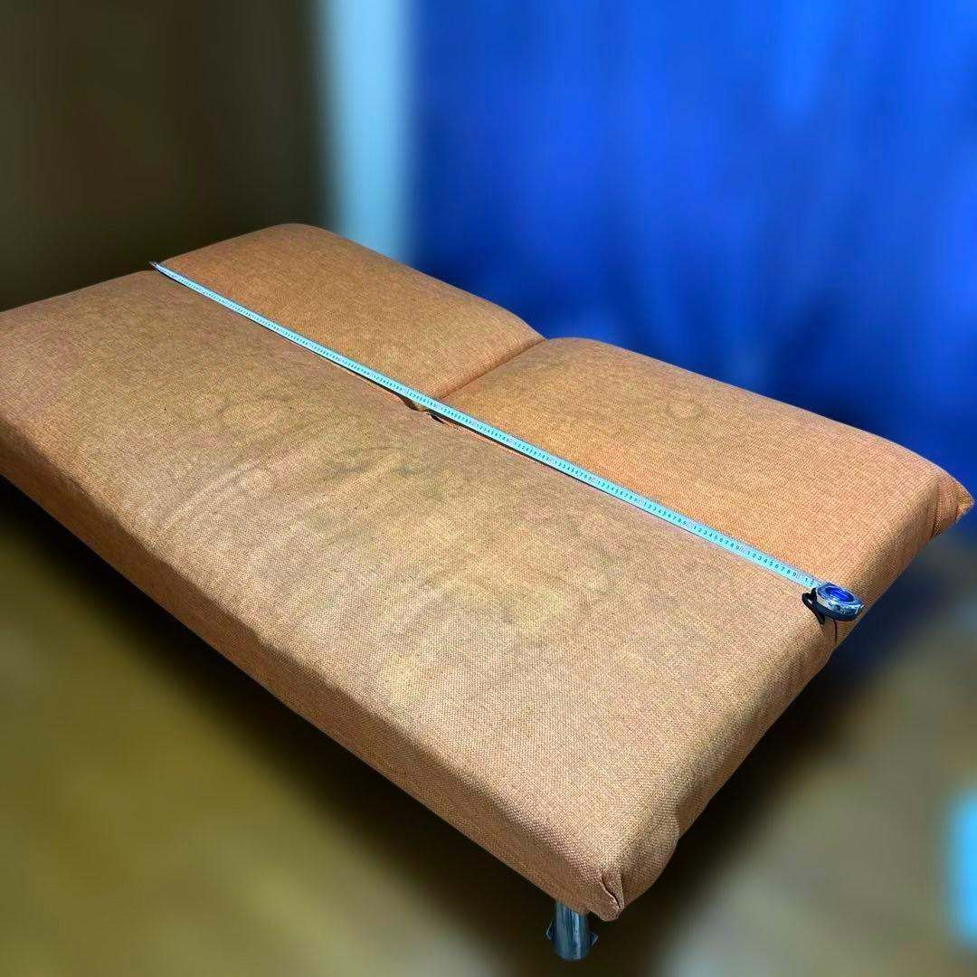 【直接取引】ソファベッドオレンジ、定価¥35,800