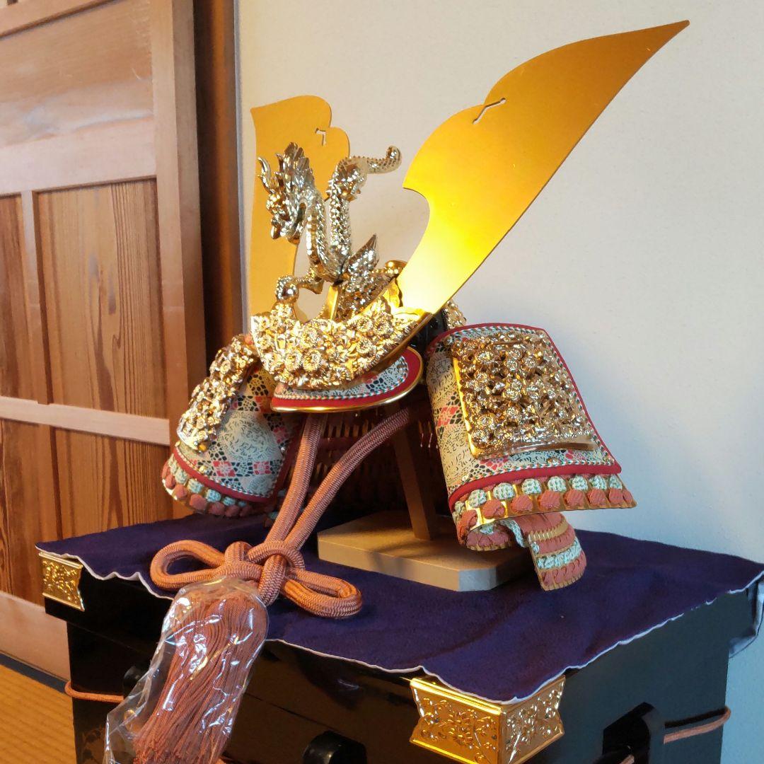 兜飾り　収納箱付き　秀鳳作　28号