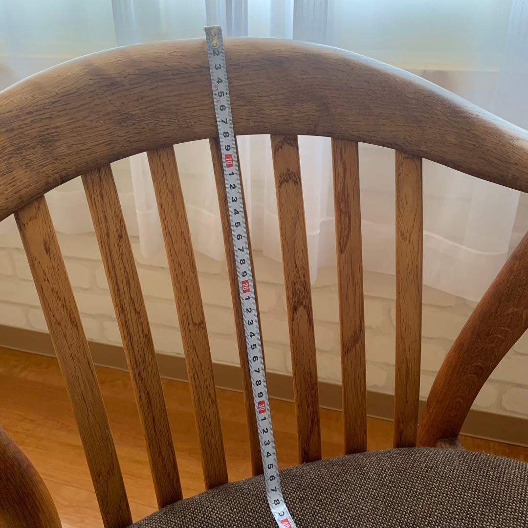 木製アーチ型チェア ブラウン