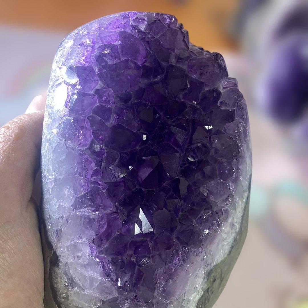 【極上】ウルグアイ産アメジストクラスター1528g絶品超濃い超美しい 幸運水晶