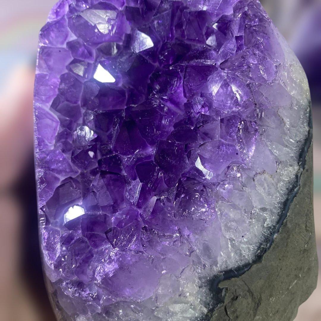 【極上】ウルグアイ産アメジストクラスター1528g絶品超濃い超美しい 幸運水晶