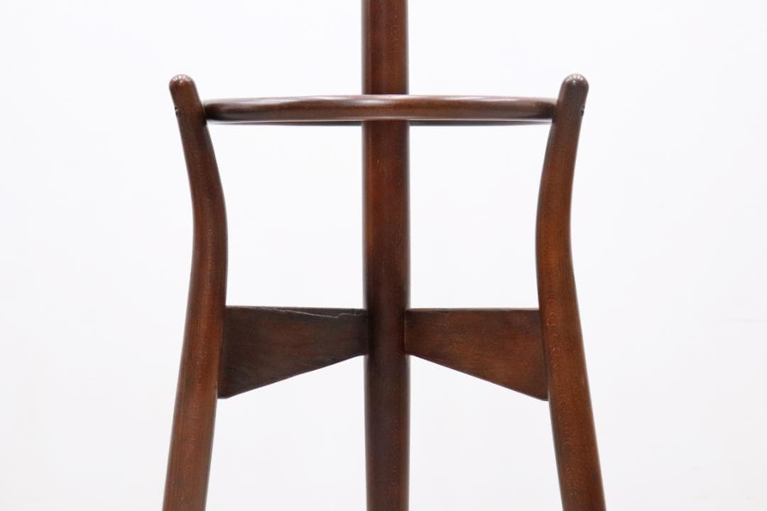 秋田木工 ポールハンガー ブナ材 ヴィンテージ コートハンガー 帽子掛け 傘立て