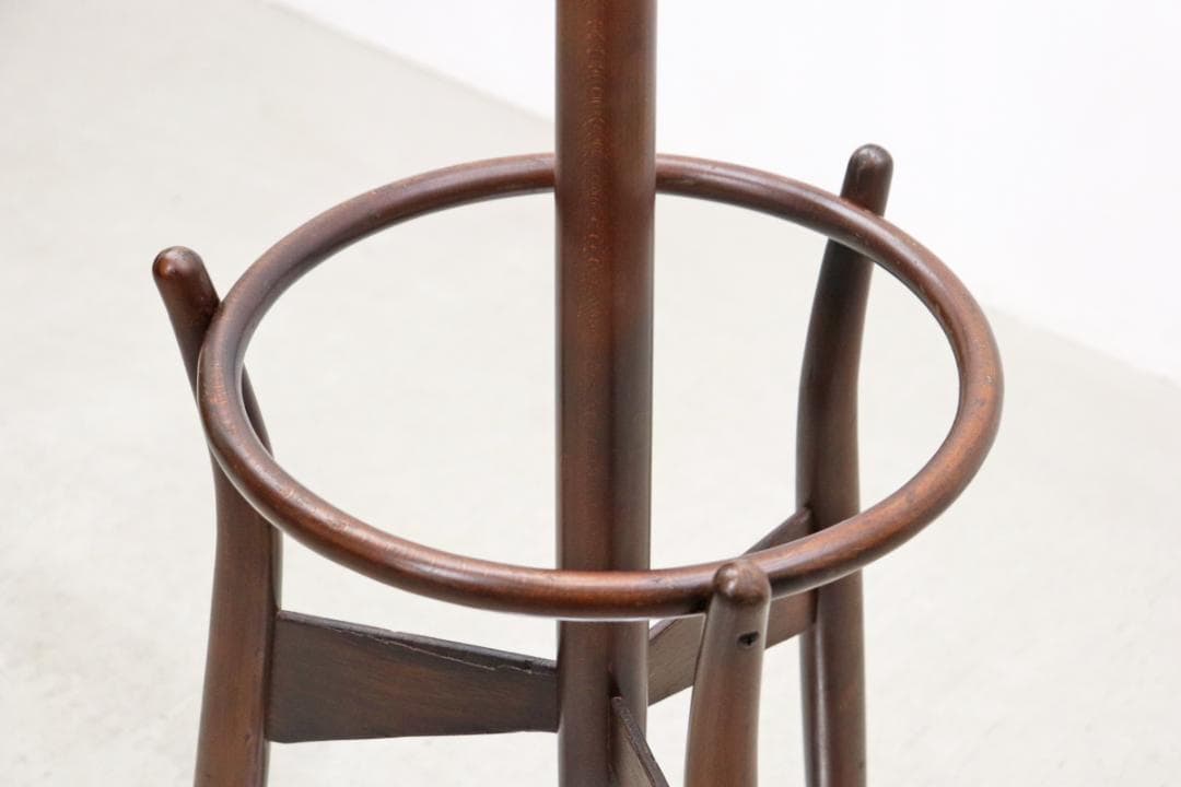 秋田木工 ポールハンガー ブナ材 ヴィンテージ コートハンガー 帽子掛け 傘立て