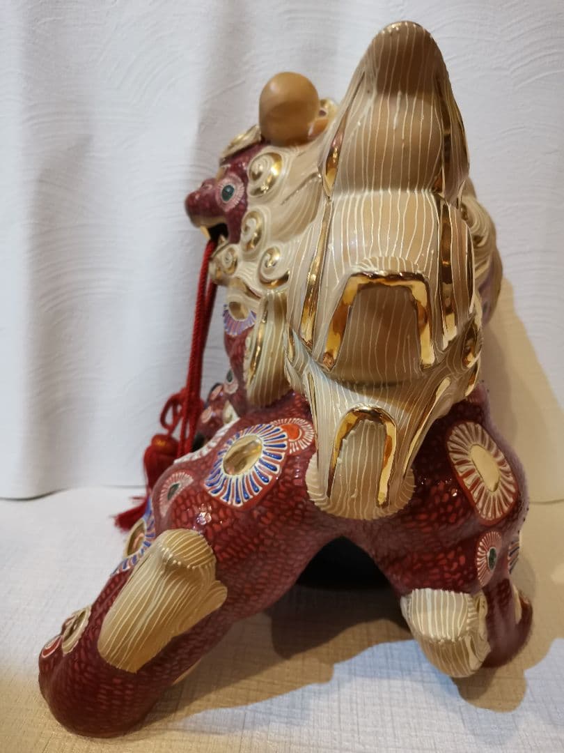 九谷焼　獅子　魔除　レア★縁起物★