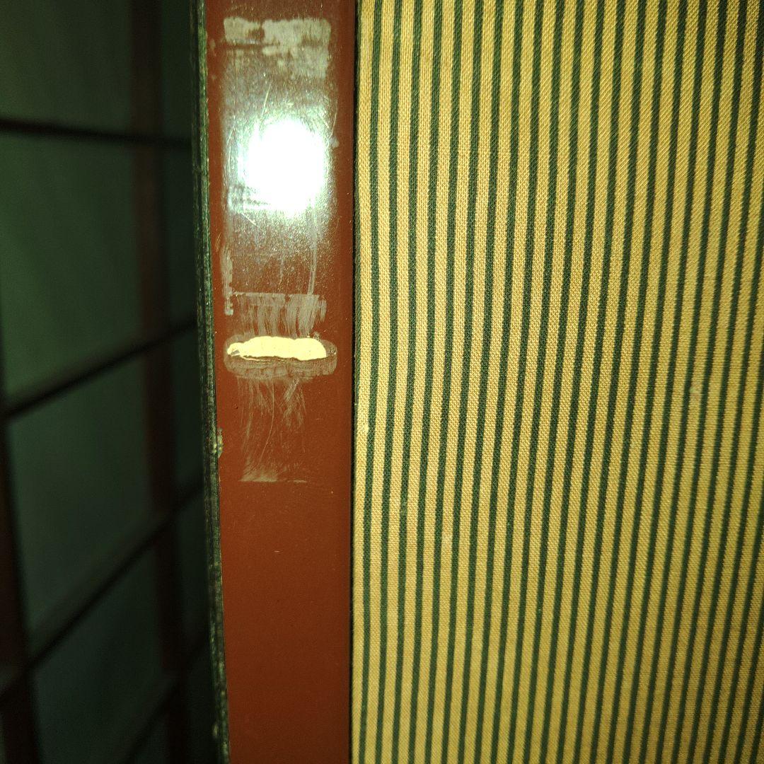 孔雀刺繍衝立　高さ120cm