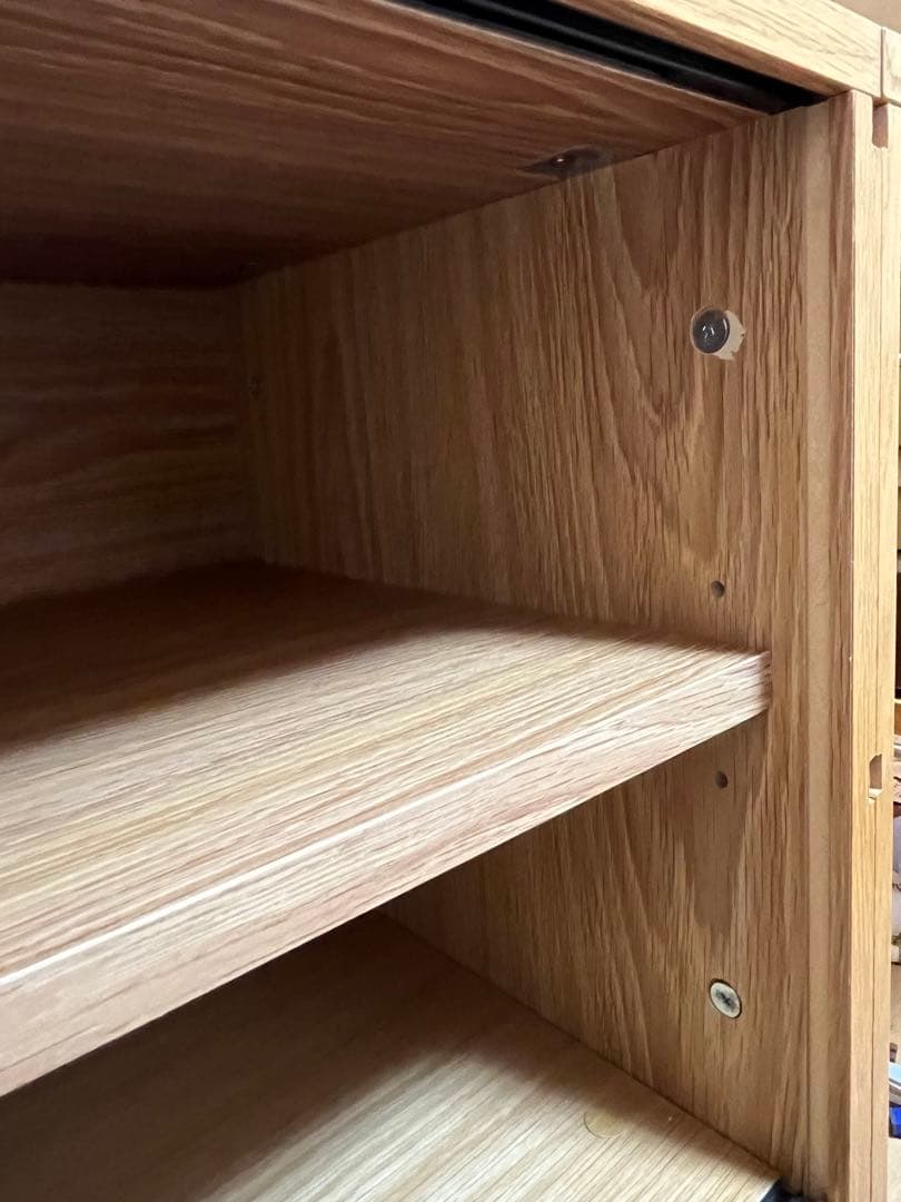 無印　ステンレスユニットシェルフ　引き戸