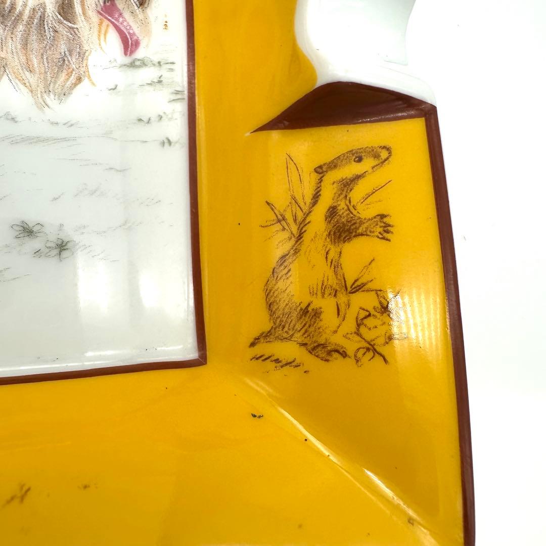 Hermes エルメス 置き灰皿 小物入れ テリア 狩猟犬 狩り