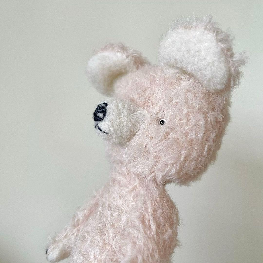 ベイビーピンクのテディベア アーティストベア 海外作家様 ハンドメイド くま