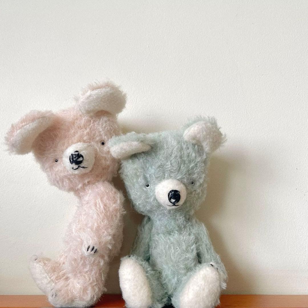 ベイビーピンクのテディベア アーティストベア 海外作家様 ハンドメイド くま