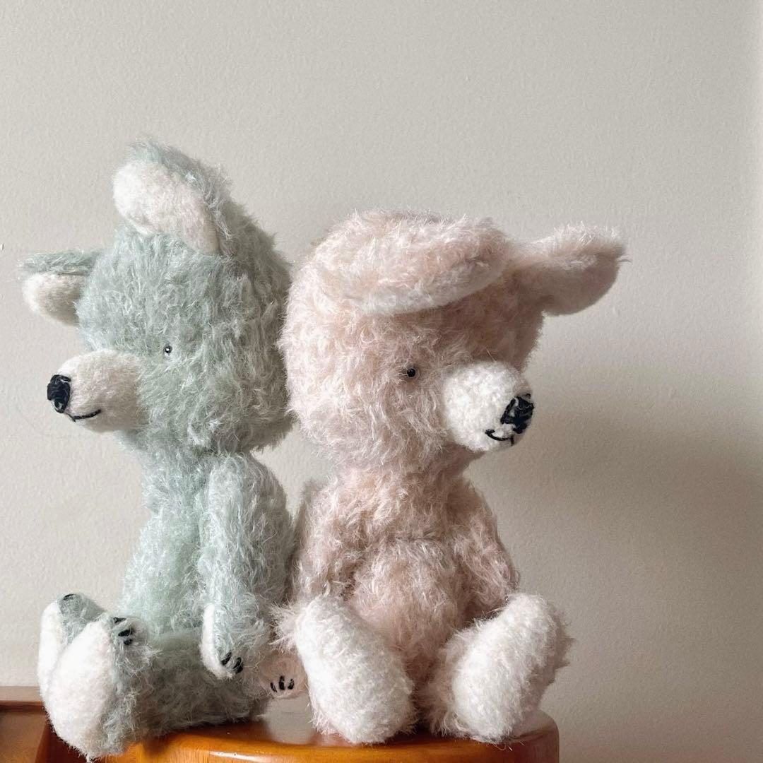 ベイビーピンクのテディベア アーティストベア 海外作家様 ハンドメイド くま