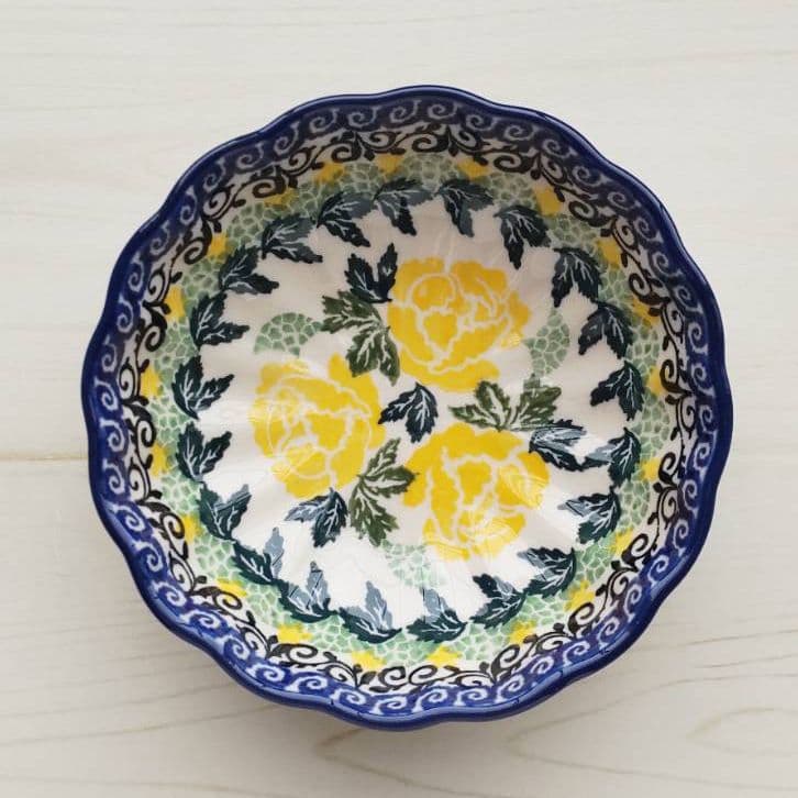 新品　ポーランド食器 11.8cm ボウル　花  ツェラミカ アルティスティチナ