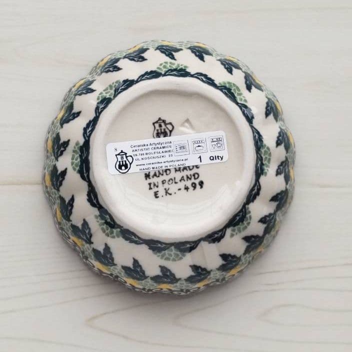 新品　ポーランド食器 11.8cm ボウル　花  ツェラミカ アルティスティチナ