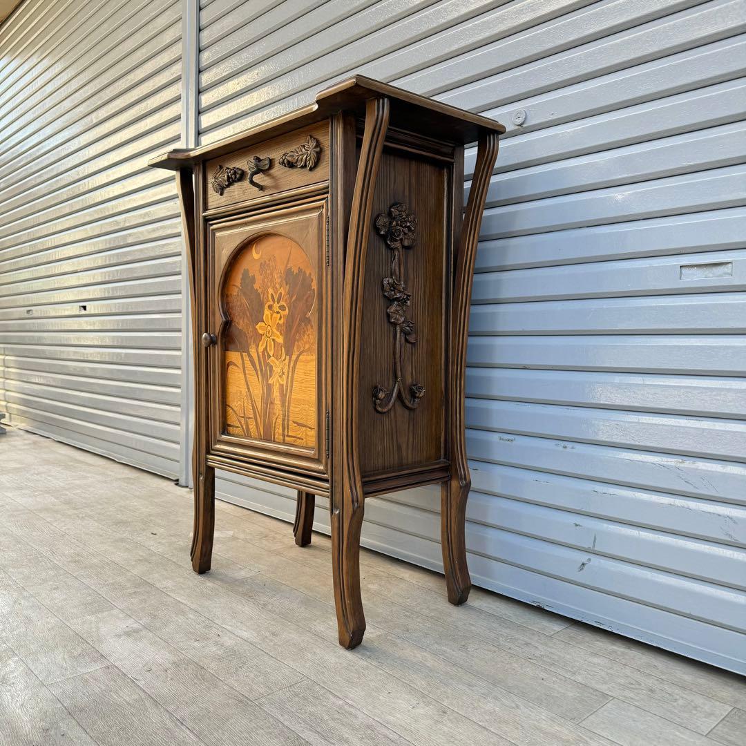 希少　ミエールガレ 調　アール・ヌーボー　チェスト　コンソール