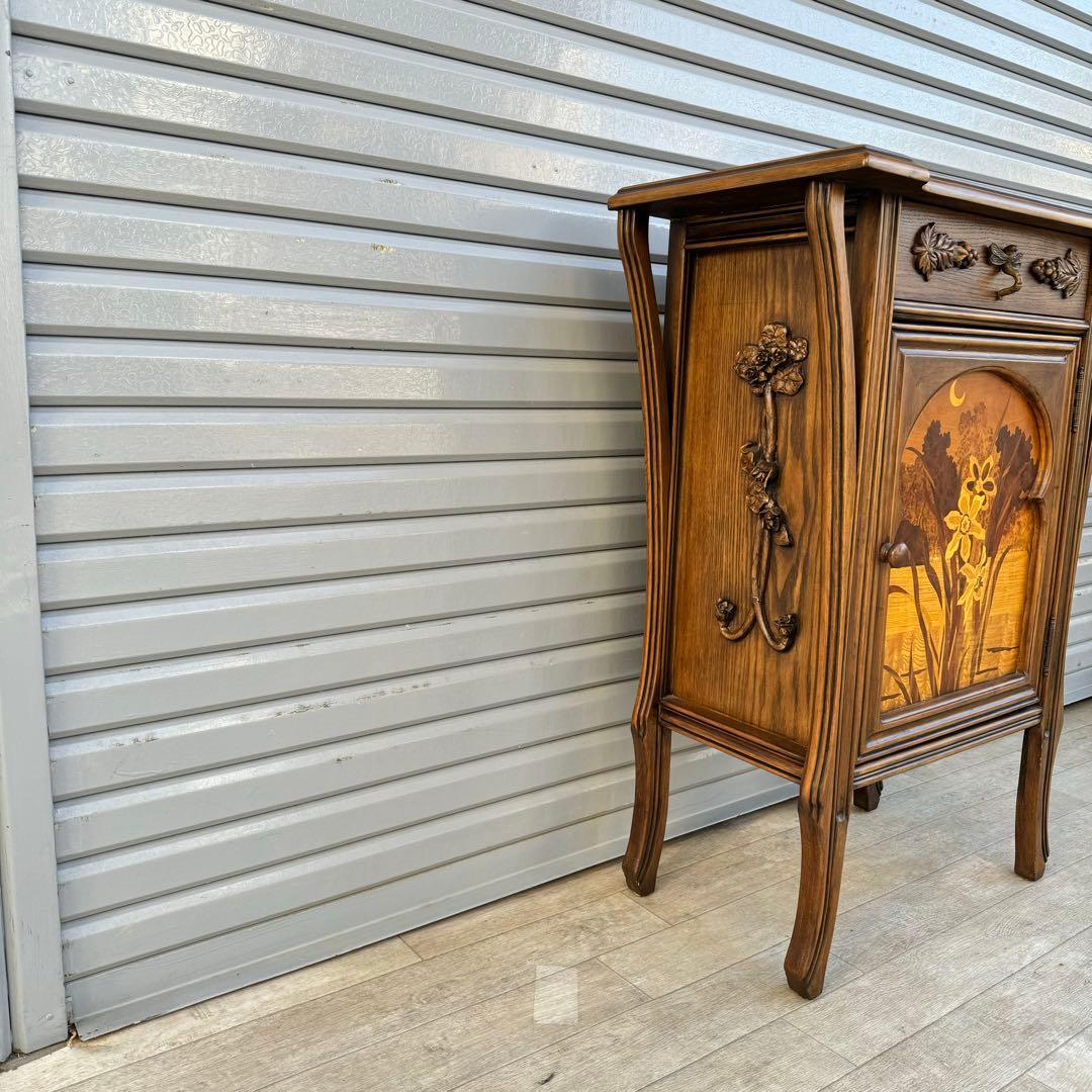 希少　ミエールガレ 調　アール・ヌーボー　チェスト　コンソール