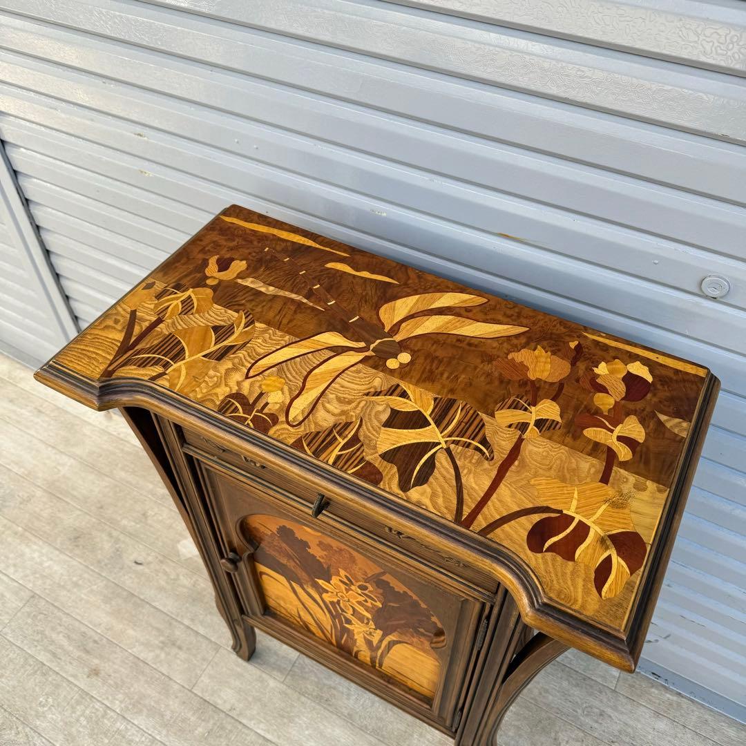 希少　ミエールガレ 調　アール・ヌーボー　チェスト　コンソール