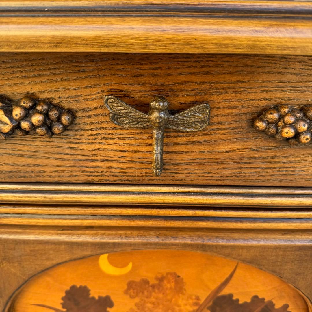 希少　ミエールガレ 調　アール・ヌーボー　チェスト　コンソール