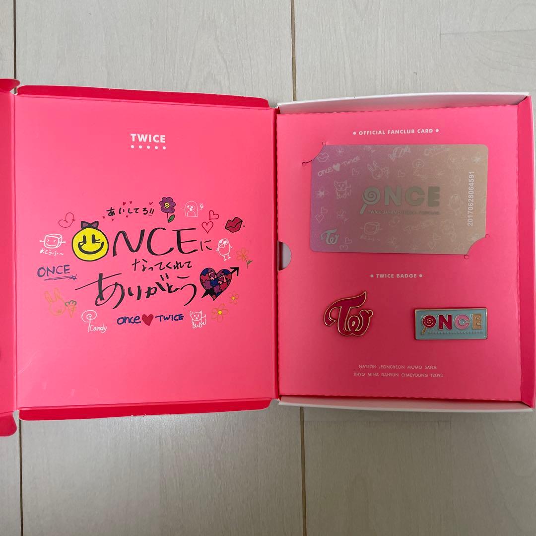 TWICE ONCE JAPAN 入会特典 ピンバッジ 会員証 ファンクラブ限定
