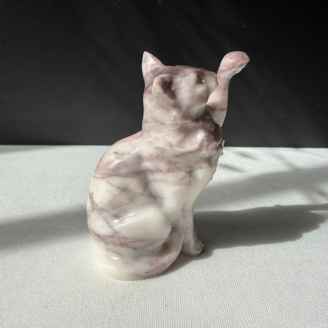 天然石瑪瑙の猫ちゃん 置物 彫物NO.022310 - メルカリ