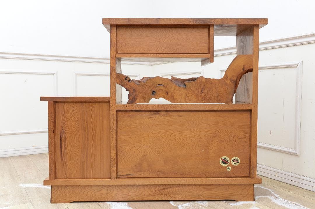 HB27 美品 希少 屋久杉 水屋 茶棚 茶箪笥 テレビ台 和茶 煎茶棚 - メルカリ