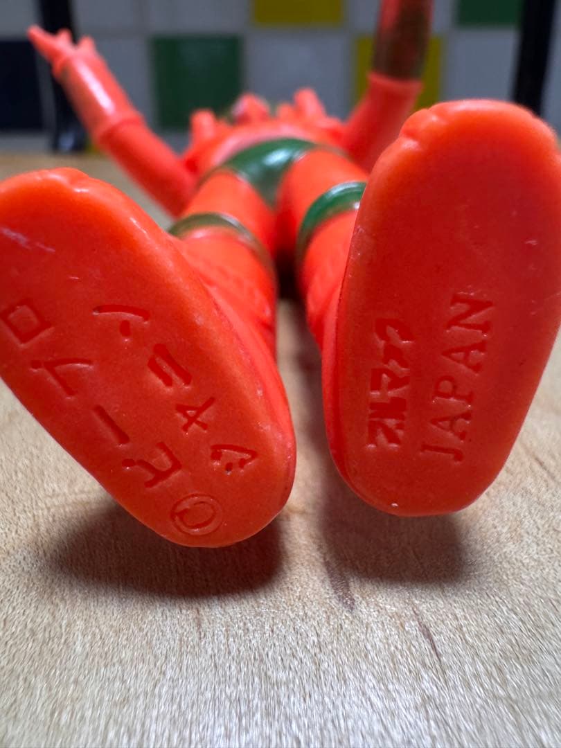 当時物】ブルマァク 電人ザボーガー ジャニン ソフビ 昭和レトロ 指