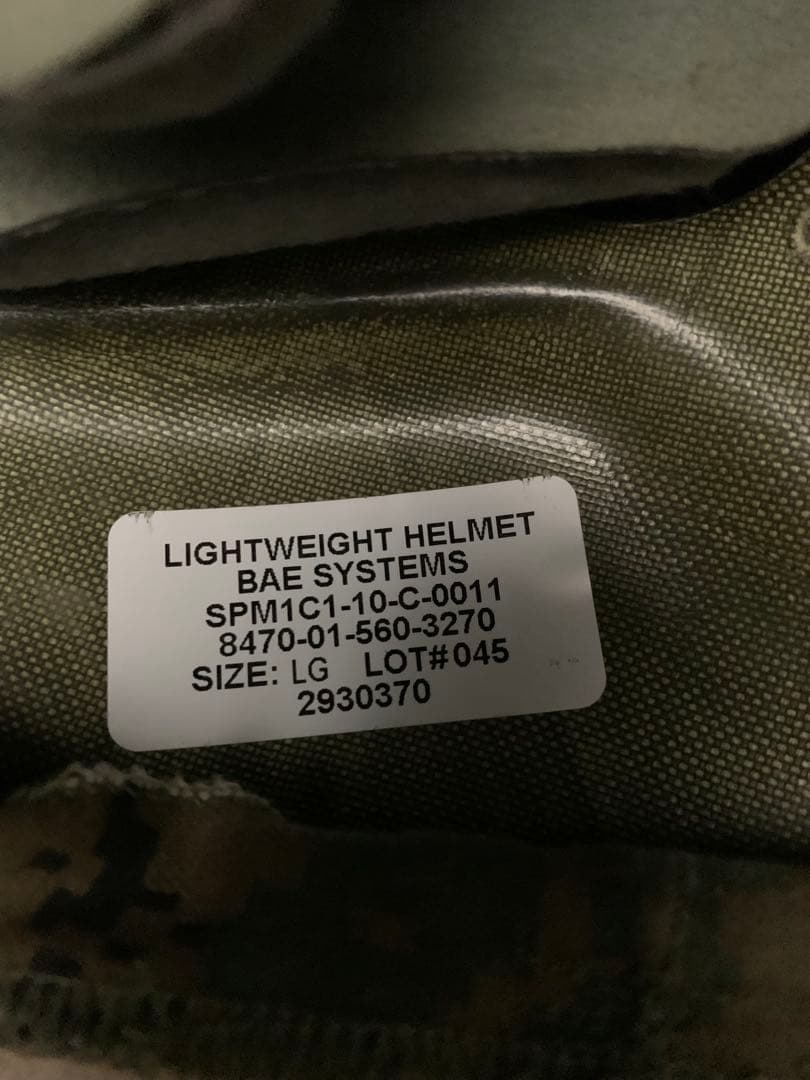 海兵隊LWH 海兵隊ヘルメット　実物品