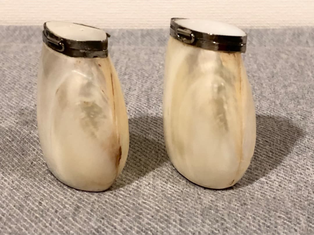 M6 マザーオブパール ヴィンテージ 調味入れ ソルト&ペッパー