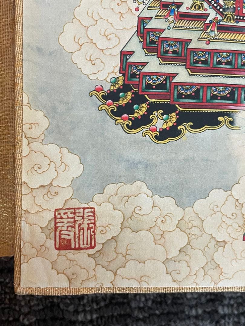 中国古美術・中国名家張大千氏 如来仏像水彩画8枚・板画絵画・書道