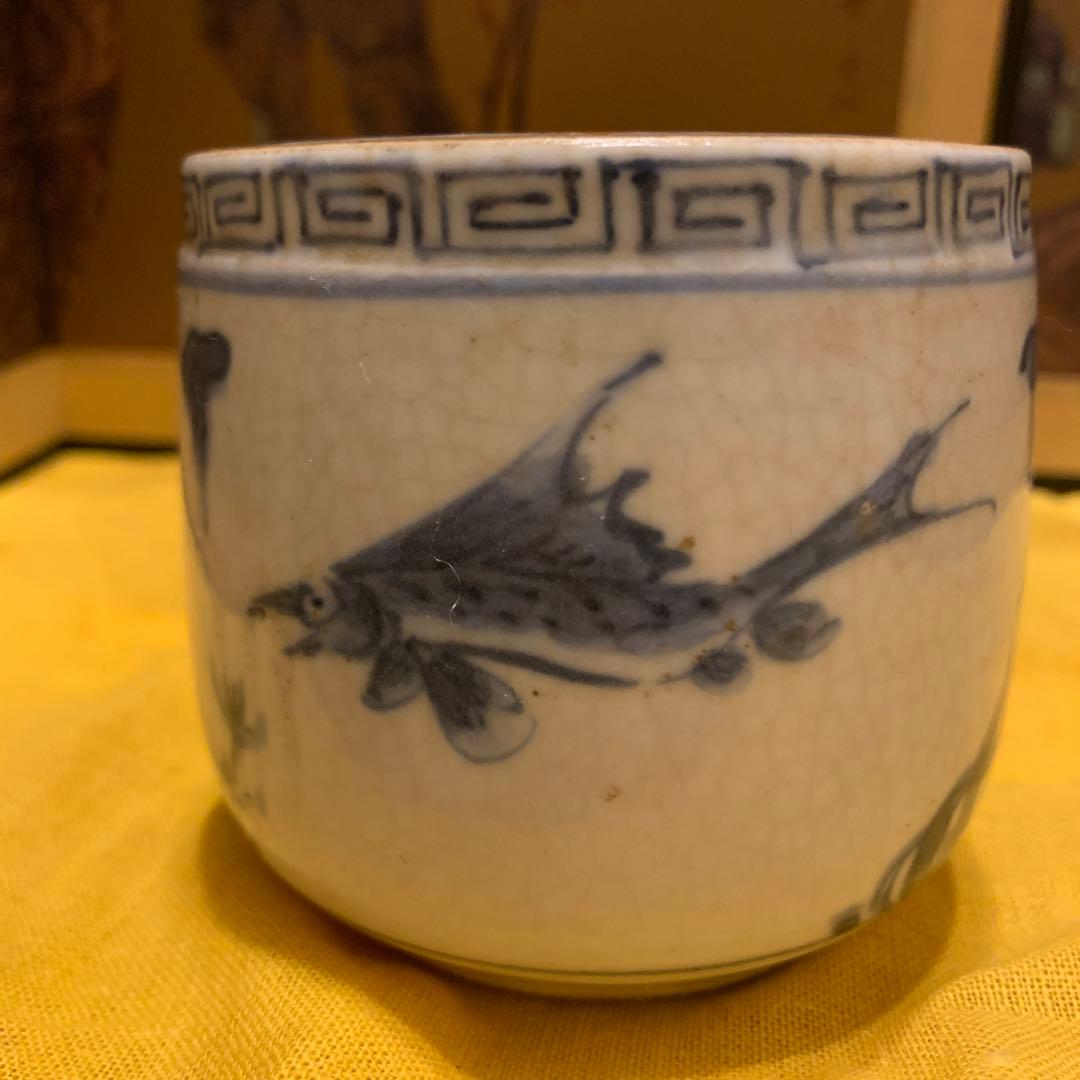 挿し香炉　李朝 染付　アンティーク