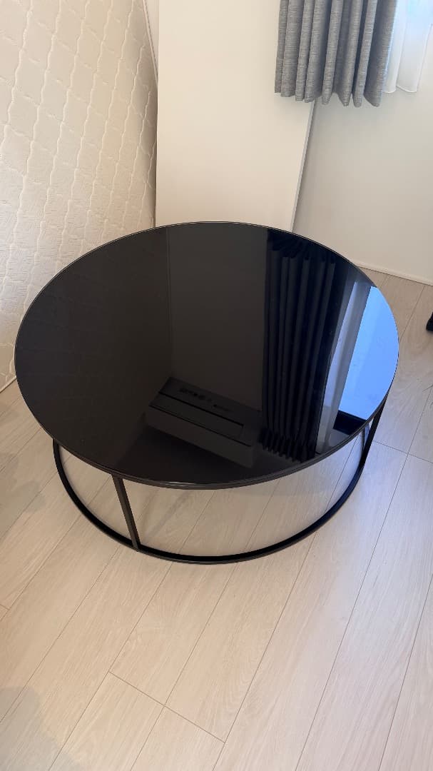 Marmo センターテーブル M100 ブラックガラス ほぼ未使用