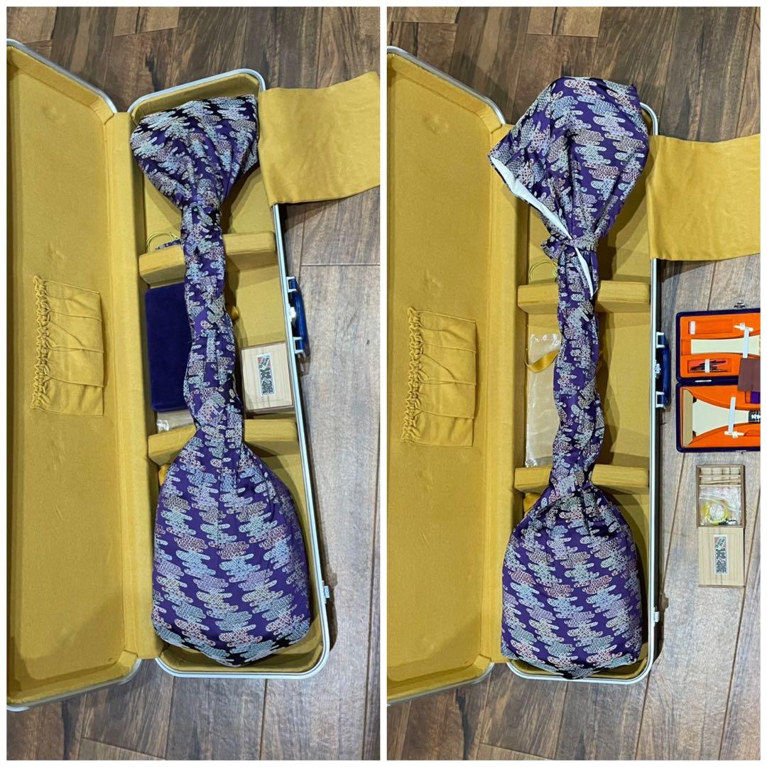 津軽三味線 高級 五錦 道男 太棹 金細 三味線 中古 民謡 和楽器の和音堂