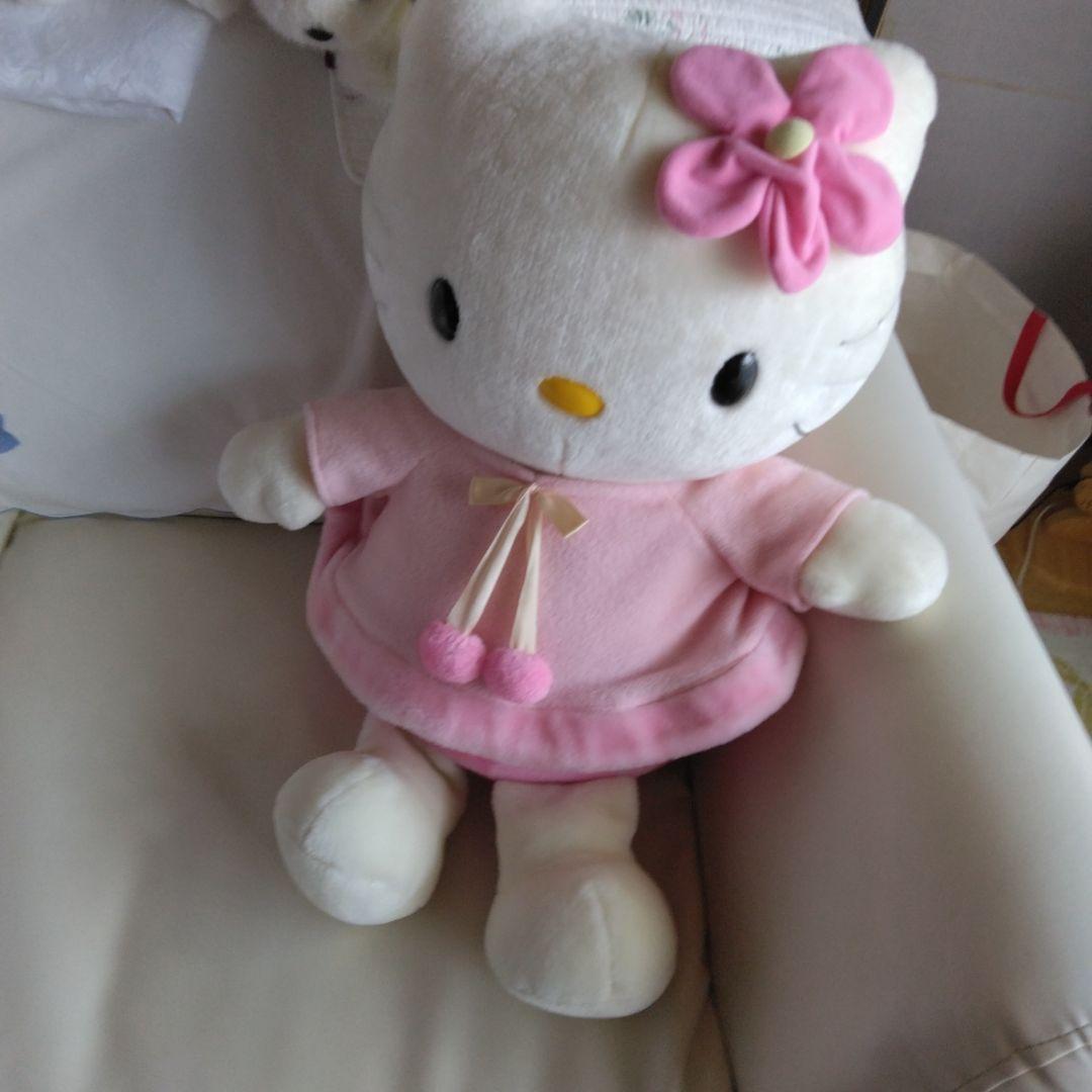 【希少・ビンテージ】ハローキティ ぬいぐるみ 特大 ピンク エンジェル （天使） 希少☆レトロ】ハローキティ エンジェルキティ ぬいぐるみ サンリオ