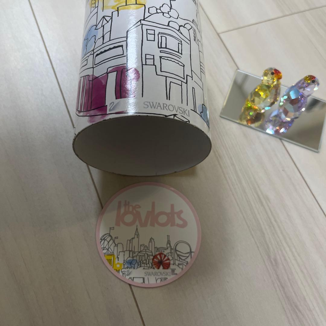 Swarovski クリスタル動物置物 2点セット