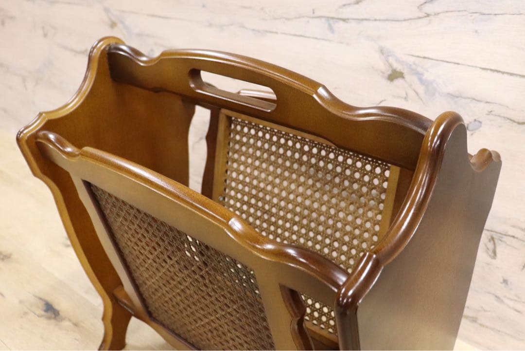 GMGN273○karimoku / カリモク コロニアル マガジンラック ブ