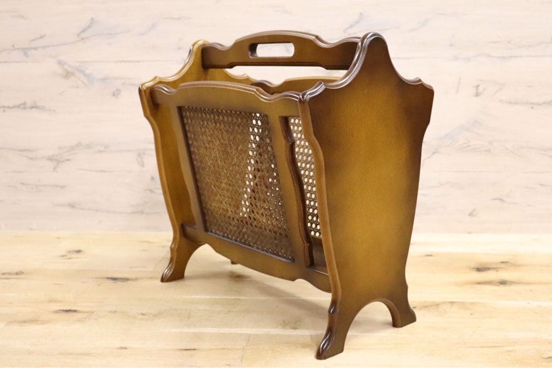 GMGN273○karimoku / カリモク コロニアル マガジンラック ブ