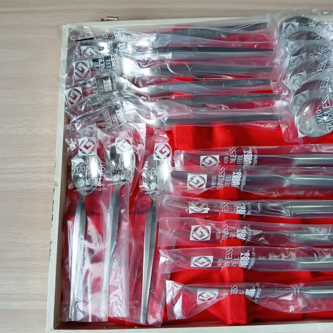 LUCKY WOOD カトラリーセット 24本（箱無し発送）