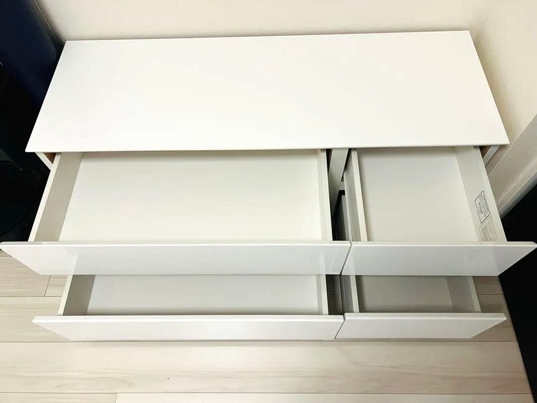 ニトリ　ホワイトキャビネット 4引き出し 収納