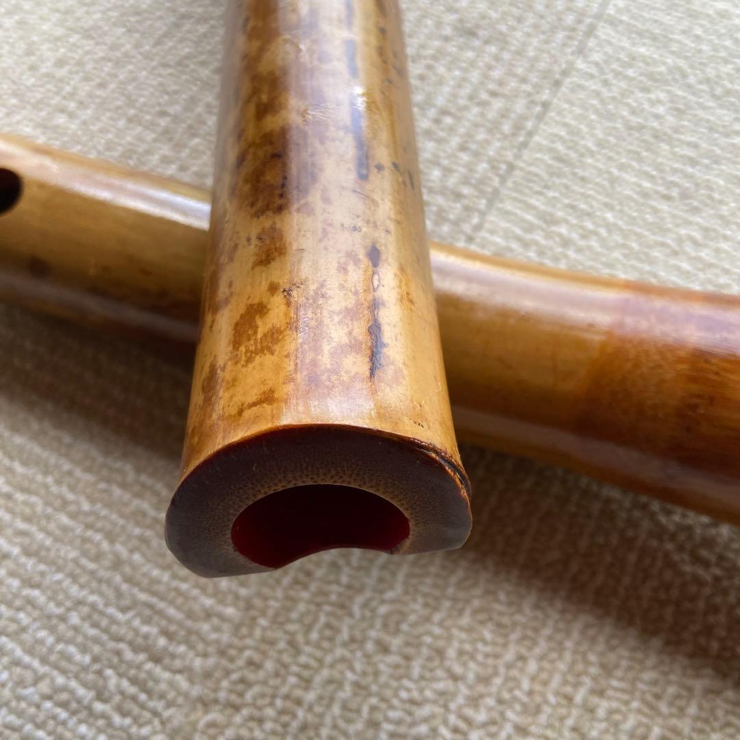 235尺八本体 ニ尺管　倫童銘ニ印
