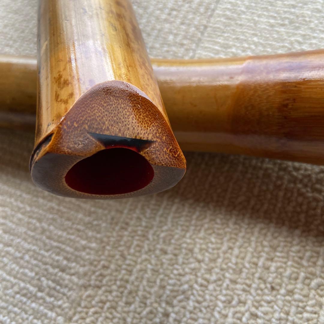 235尺八本体 ニ尺管　倫童銘ニ印