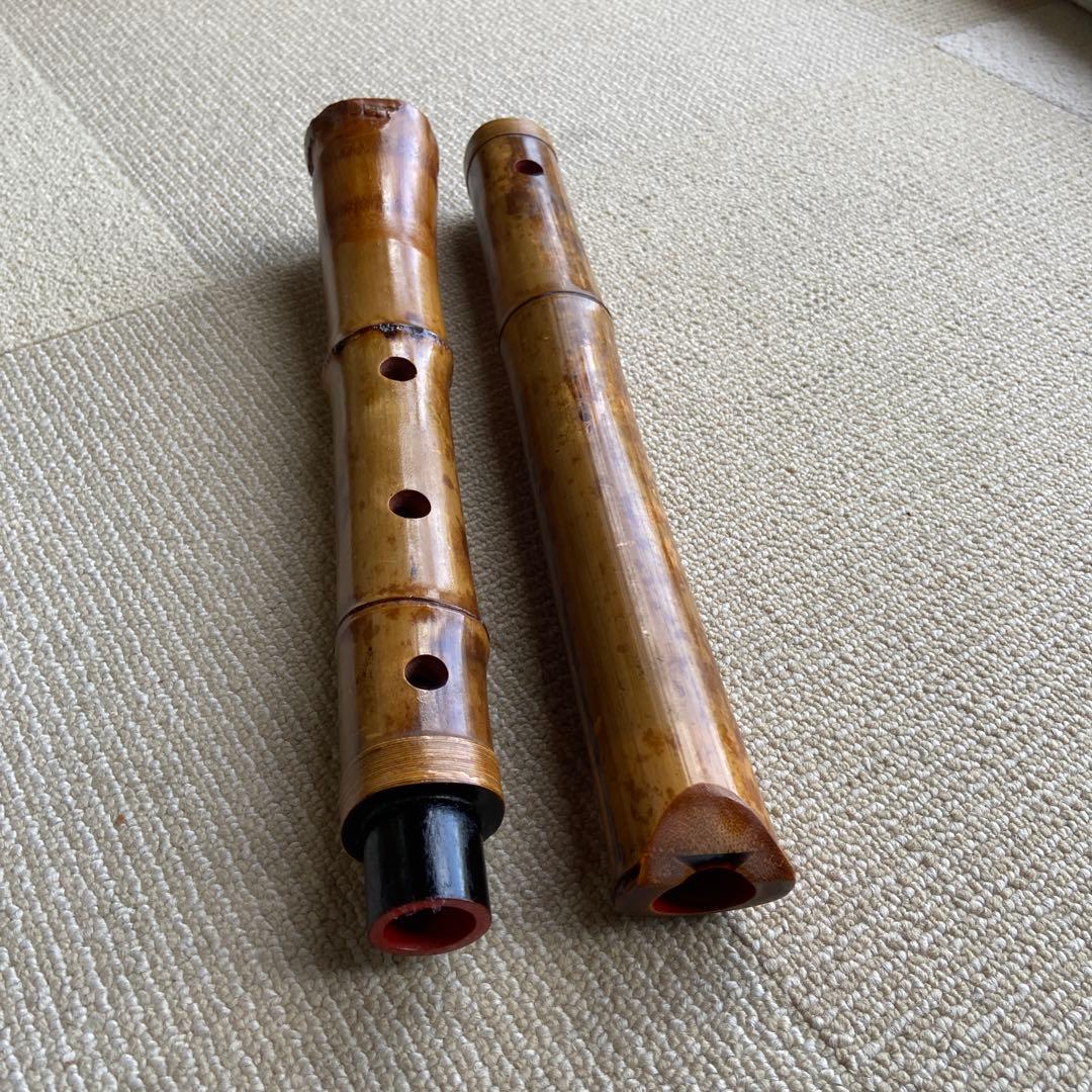 235尺八本体 ニ尺管　倫童銘ニ印