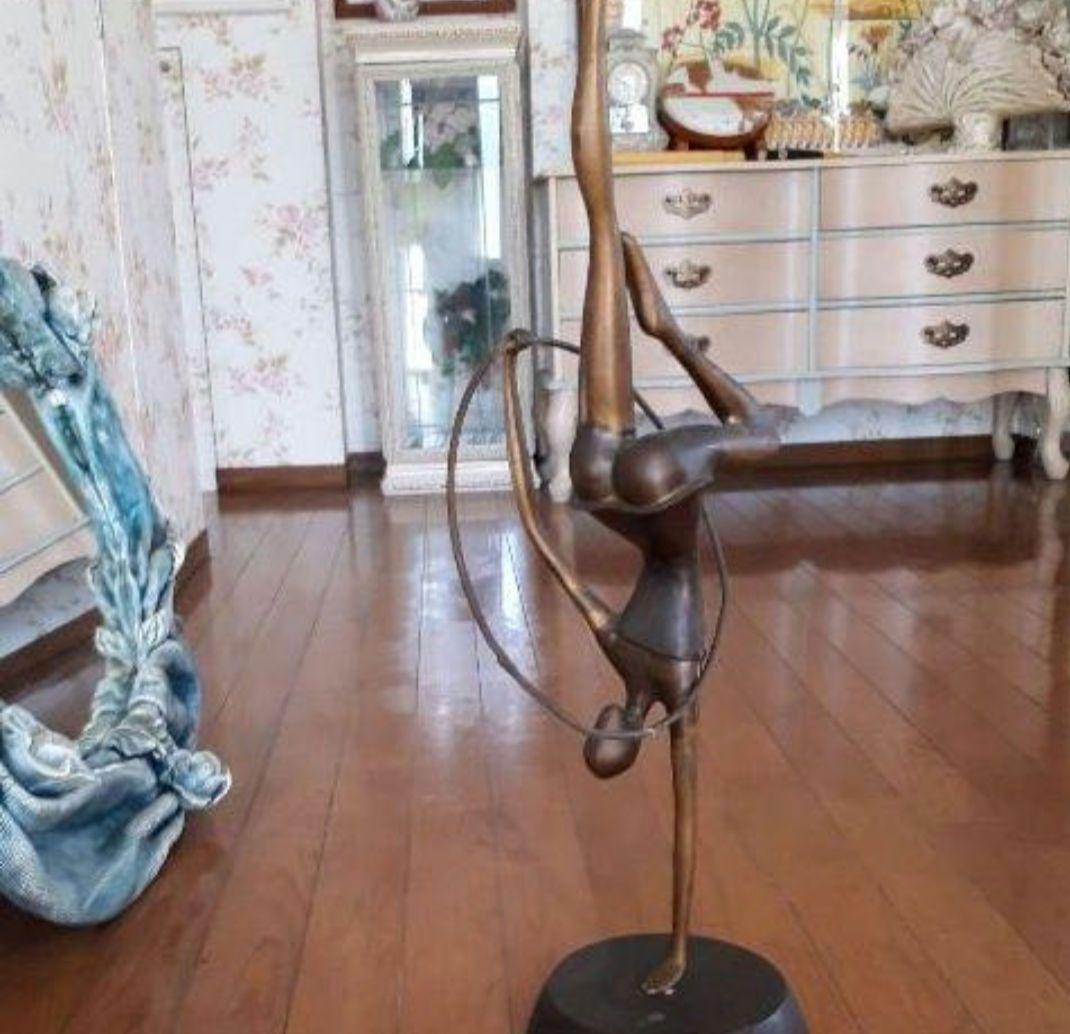 古雑貨アンティーク品真鍮製 女性像 オブジェ 置物 ヌード ビンテージ品