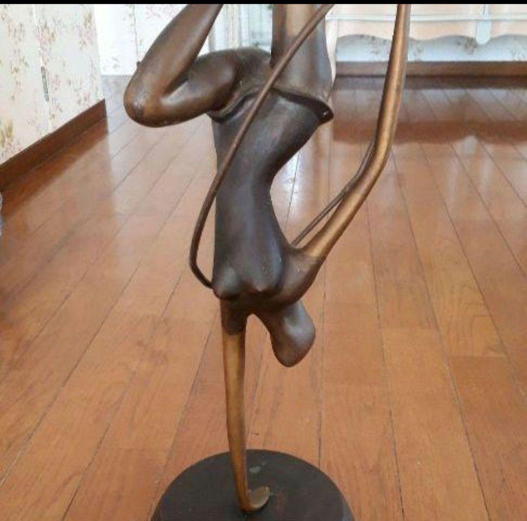 古雑貨アンティーク品真鍮製 女性像 オブジェ 置物 ヌード ビンテージ品