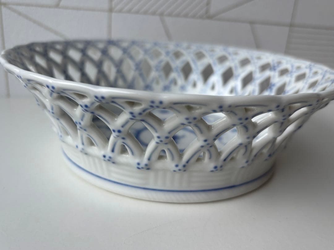 ロイヤルコペンハーゲン ボウル　ブルーフルーテッド フルレース