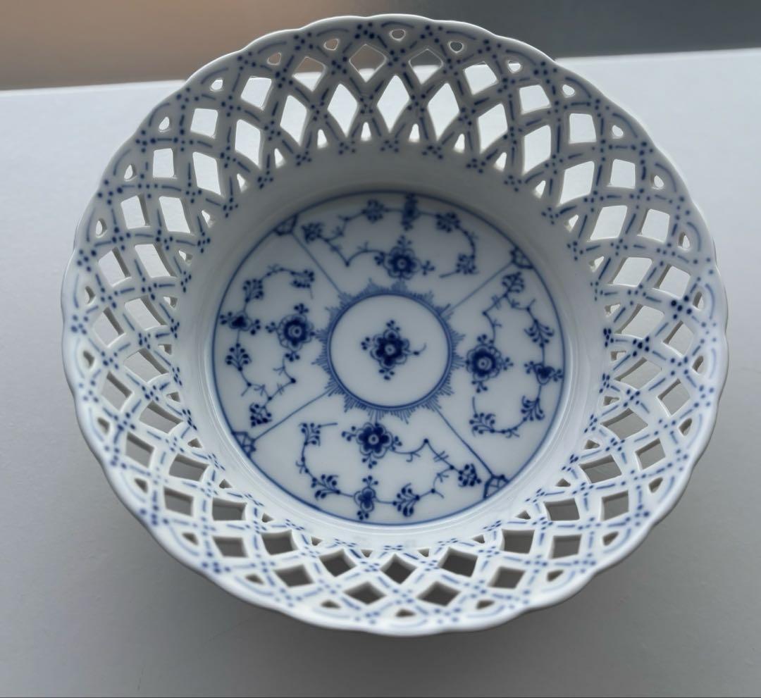 ロイヤルコペンハーゲン ボウル　ブルーフルーテッド フルレース